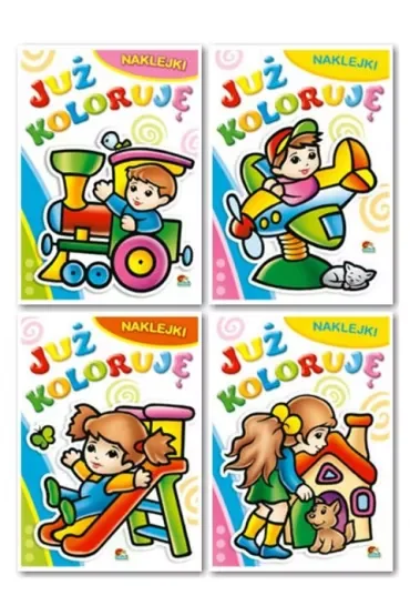 (054) Już koloruję z naklejkami MIX