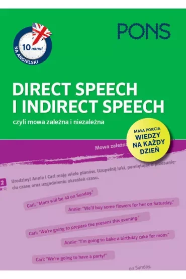 10 minut na angielski PONS Direct Speech i Indirect Speech czyli mowa zależna i niezależna A1/A2