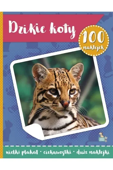 Dzikie koty. 100 naklejek z plakatem