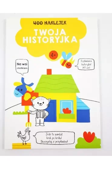 400 naklejek. Twoja historyjka 4+ (żółta)