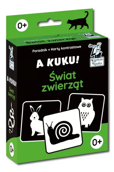 A kuku! Świat zwierząt. Karty kontrastowe + poradnik
