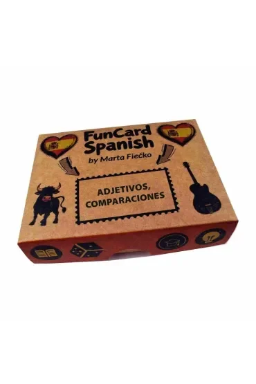 Fun Card Spanish ADJETIVOS, COMPARACIONES