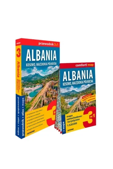 Albania Kosowo Macedonia Północnazestaw przewodnikowy 3w1 2024