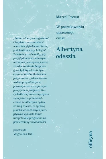 Albertyna odeszła. W poszukiwaniu utraconego czasu