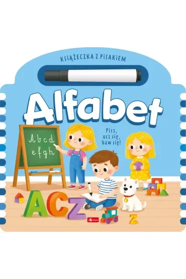 Alfabet z flamastrem. Książka z pisakiem