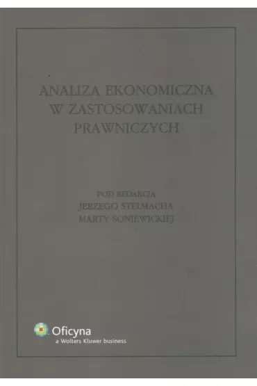 Analiza ekonomiczna w zastosowaniach prawniczych