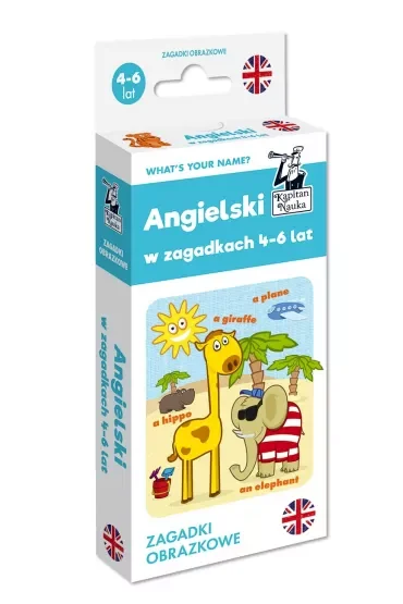 Angielski 4-6 lat. Zagadki obrazkowe. Kapitan Nauka