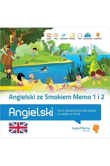 Angielski ze Smokiem Memo 1 i 2. Kurs słownictwa dla dzieci w wieku 4-6 lat