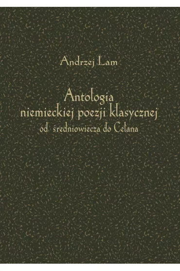 Antologia niemieckiej poezji klasycznej w.2