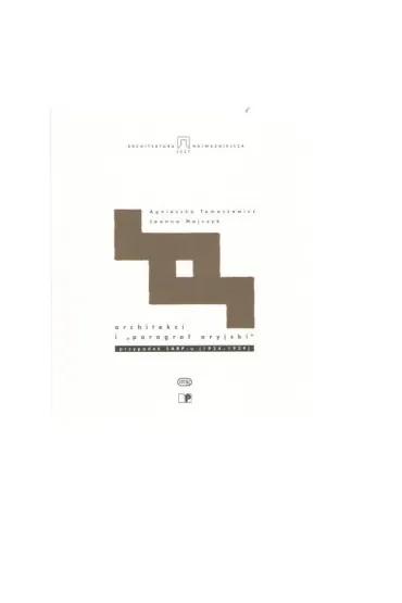 Architekci i "paragraf aryjski" przypadek SARP - u (1934 - 1939)