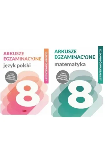 Pakiet Arkusze egzaminacyjne: Język polski, Matematyka