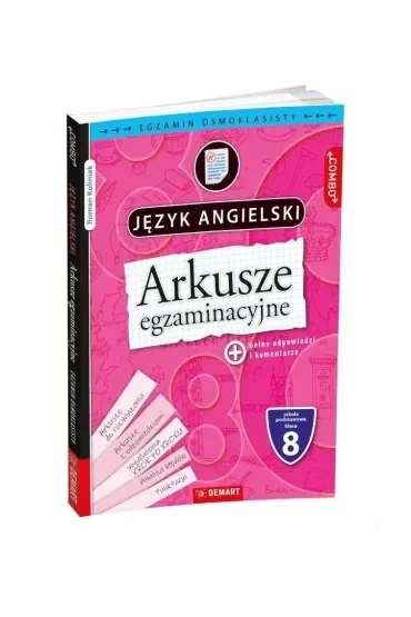 Arkusze egzaminacyjne. Język angielski. Szkoła podstawowa. Klasa 8