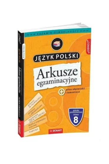 Arkusze egzaminacyjne. Język polski. Szkoła podstawowa. Klasa 8