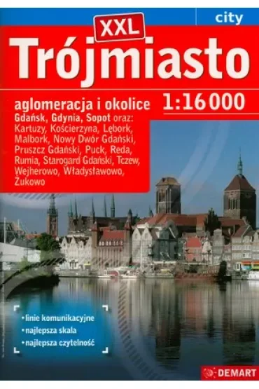 Atlas miasta Trójmiasto +14 XXL 1:16 000