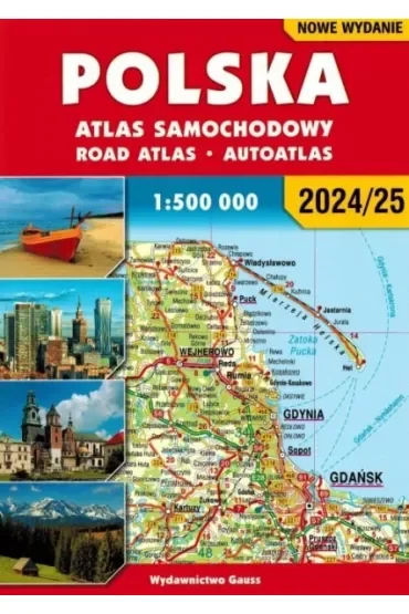 Polska. Atlas samochodowy w skali 1:500 000 2024/2025