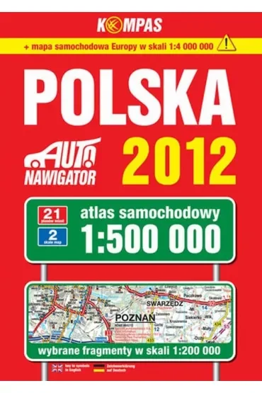 Atlas samochodowy Polska 1:500 000