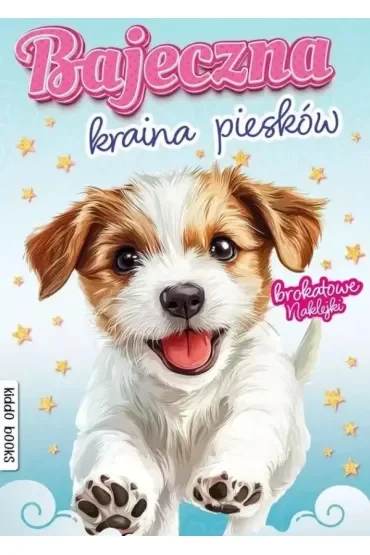 Bajeczna kraina piesków. Brokatowe naklejki