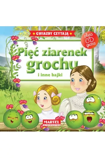 Bajki do poduszki + CD - Pięć ziarenek grochu