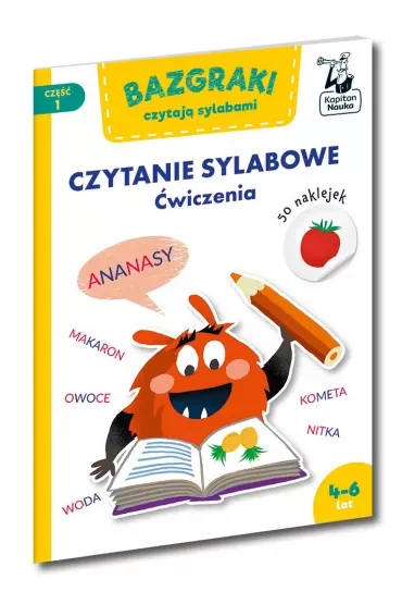 Bazgraki czytają sylabami. Czytanie sylabowe. Ćwiczenia. Kapitan Nauka