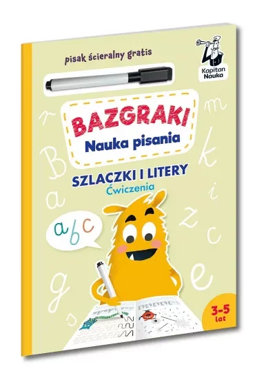 Bazgraki. Nauka pisania. Szlaczki i litery. Ćwiczenia. Kapitan Nauka