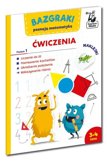 Bazgraki poznają matematykę. Ćwiczenia. Poziom 1. Kapitan Nauka
