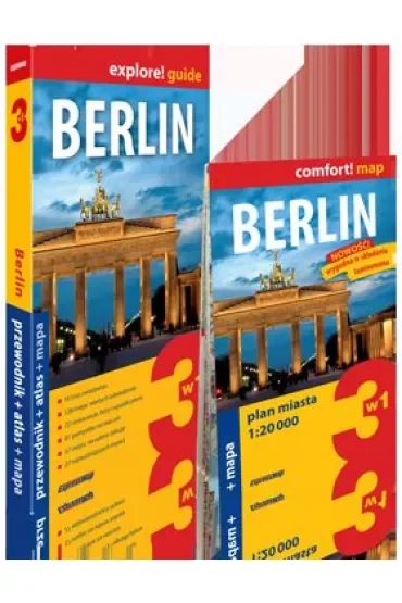 Berlin 3 w 1. Przewodnik + atlas + mapa