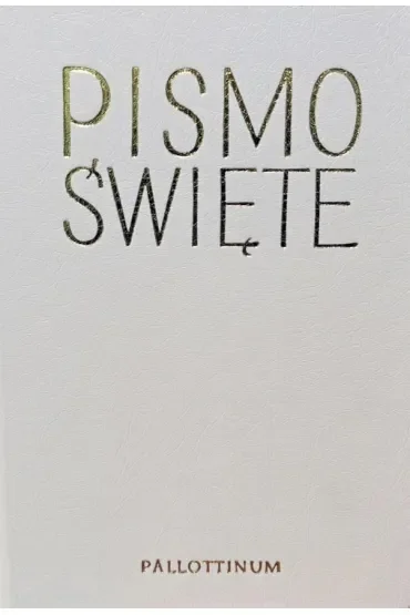 Biblia Pielgrzyma oprawa eko. biała paginatory