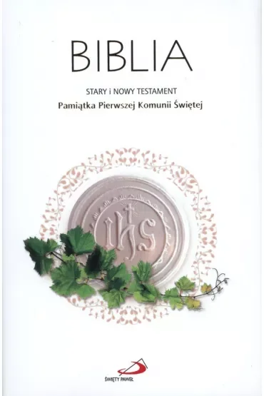 Biblia ST i NT- Pamiątka Pierwszej Komunii Świętej