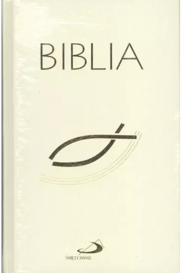 Biblia z rybką biała