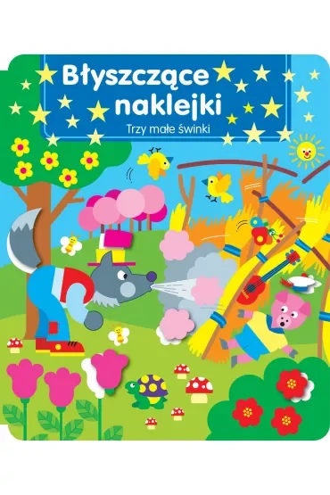 Błyszczące naklejki. Trzy małe świnki
