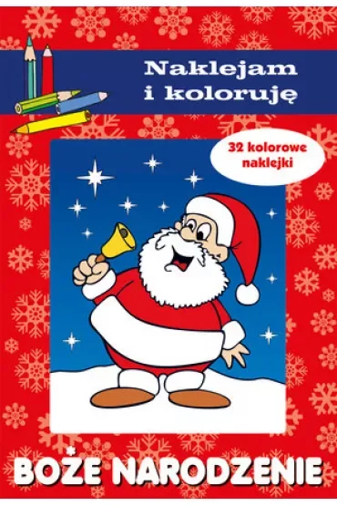 Boże Narodzenie. Naklejam i koloruję