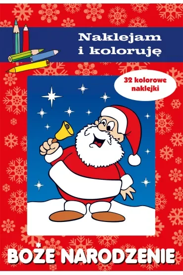 Boże Narodzenie. Naklejam i koloruję