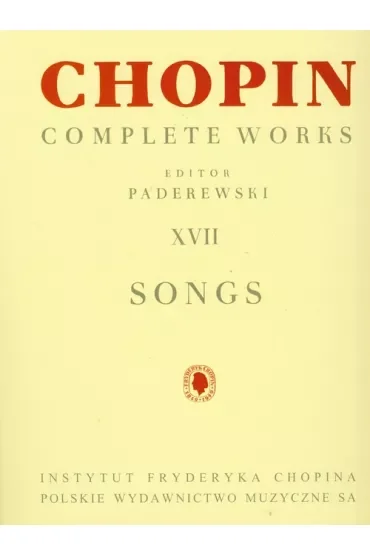 Chopin Complete Works XVII Pieśni PWM