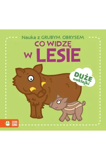 Co widzę w lesie. Nauka z grubym obrysem