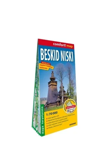 Beskid Niski laminowana mapa turystyczna 1:70 000