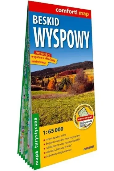Beskid Wyspowy laminowana mapa turystyczna 1:65 000