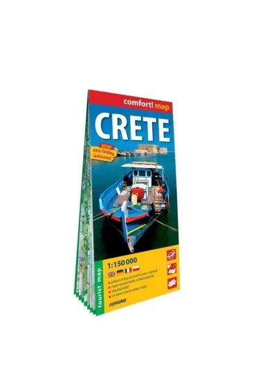 Crete tourist map 1:150 000 laminat 2023