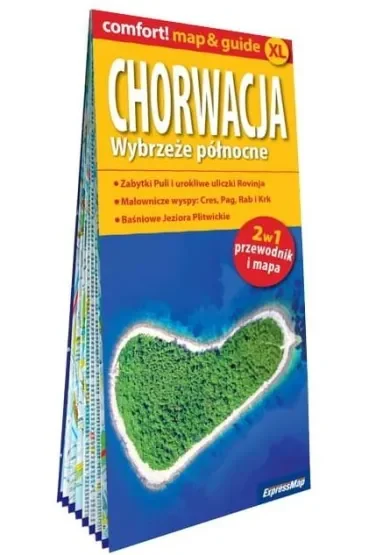 Chorwacja map&guide XL część północna PL laminat 2023
