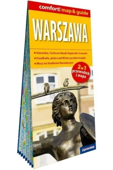 Warszawa 2w1 przewodnik i mapa laminowana 2026