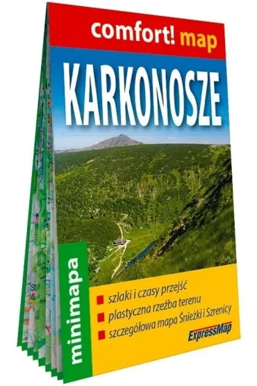 Karkonosze laminowana mapa turystyczna mini 1:90 000