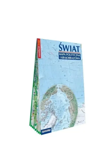 Świat mapa polityczna i krajobrazowa 1:31 000 000