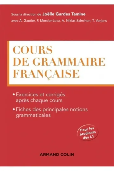 Cours de grammaire francaise. Podręcznik do gramatyki języka francuskiego+ klucz