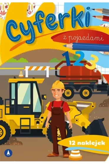 Książka edu. B5 Cyferki z pojazdami  Naklejki SKRZAT 072198 SK