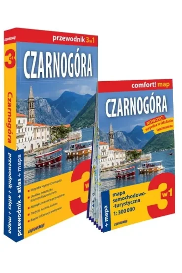 Czarnogóra 3w1 przewodnik + atlas + mapa