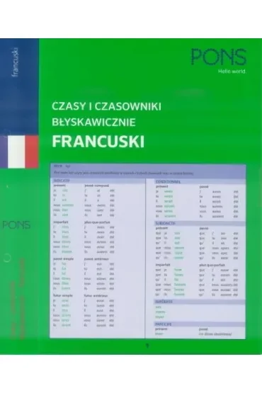 Czasy i czasowniki błyskawicznie MINI francuskie PONS