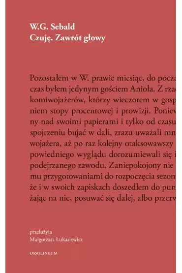 Czuję. Zawrót głowy