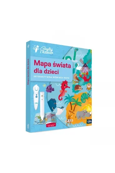 Czytaj z Albikiem. Mapa Świata dla dzieci