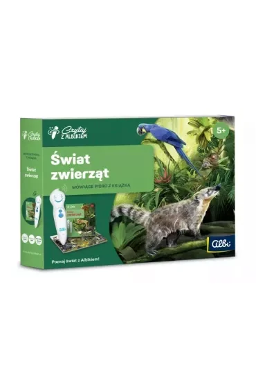 Czytaj z Albikiem. Świat Zwierząt. Mówiące pióro z książką