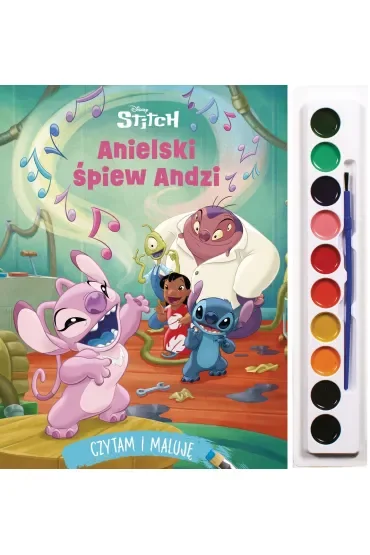 Czytam i maluję. Anielski śpiew Andzi. Disney Stitch