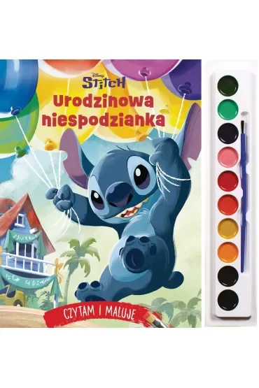 Czytam i maluję. Urodzinowa niespodzianka. Disney Stitch
